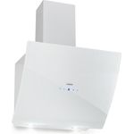 Klarstein Annabelle 60, Motorhaube, Kamin abgewinkelt, Breite: 60 cm, Tiefe: 43 cm, Absaugung und Rückführung (mit zusätzlichem Rückführungsset), Glass White