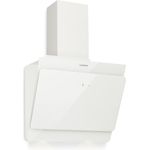 Klarstein Aurica 60, Motorhaube, Kamin abgewinkelt, Breite: 60 cm, Tiefe: 33 cm, Absaugung und Rückführung (mit zusätzlichem Rückführungsset), weiß