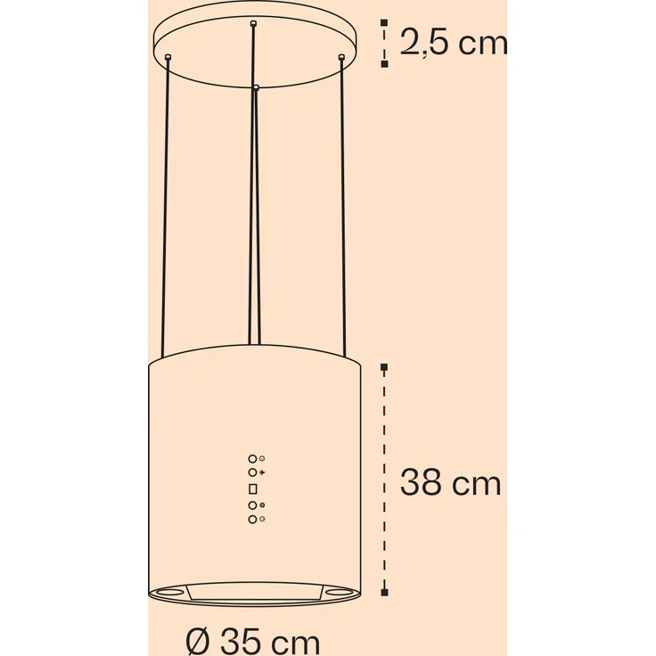 Klarstein Barett, Motorhaube, Insel, Breite: 35 cm, Tiefe: 35 cm, Umluft, Schwarz – Bild 7