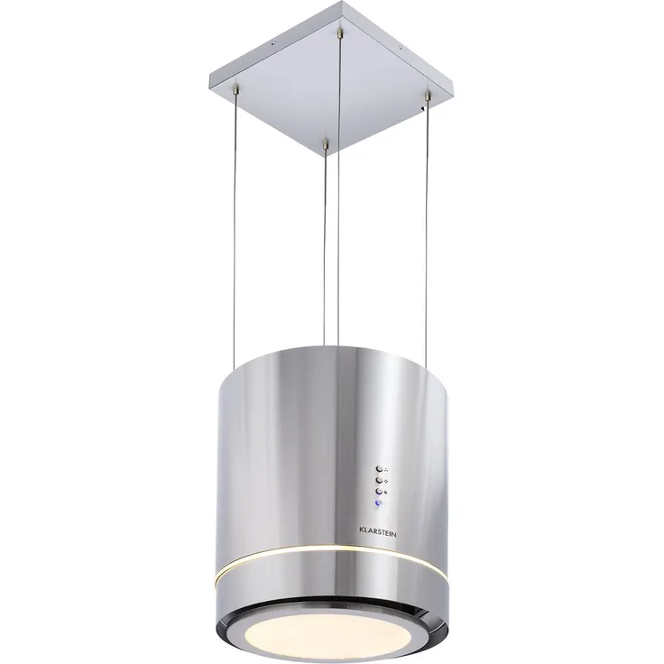 Klarstein Tron Ambience, Motorhaube, Insel, Breite: 38 cm, Tiefe: 38 cm, Umluft, gebürsteter rostfreier Edelstahl