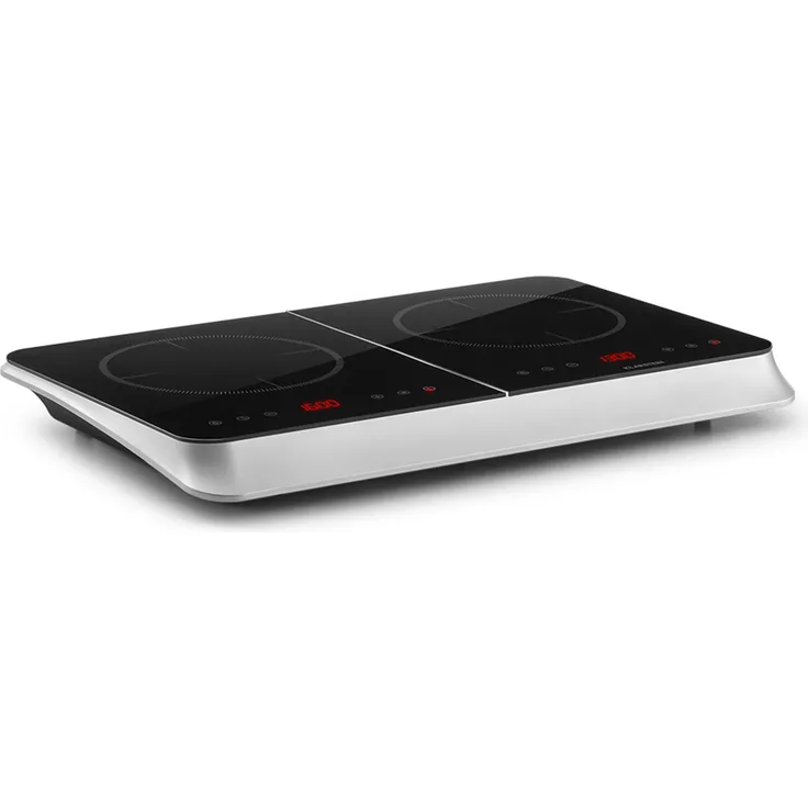 Klarstein InnoChef Induktionskochfeld 3400W Touch Control Glaskeramik silber