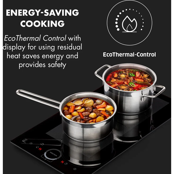 Klarstein Delicatessa Slim Domino Induktionskochfeld 3500W Timer schwarz – Bild 6