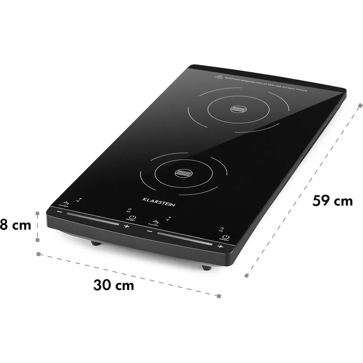 Klarstein VariCook Slim Doppel-Induktionskochplatte 3500 W Timer 240° C Touch 2900 W – Bild 6