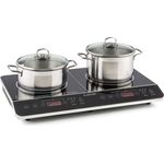 Klarstein VariCook Slim Doppel-Induktionskochplatte 3500 W Timer 240° C Touch 3500 W