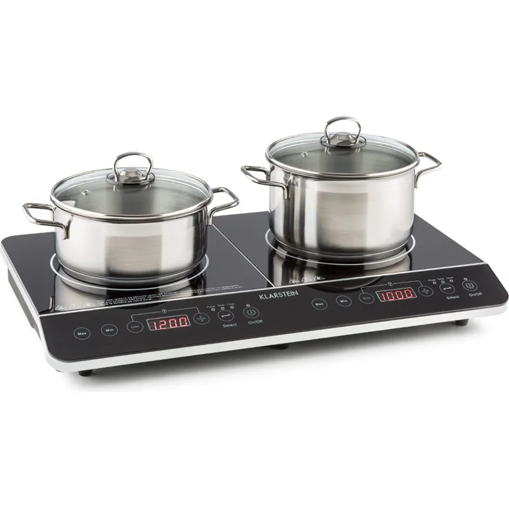 Klarstein VariCook Slim Doppel-Induktionskochplatte 3500 W Timer 240° C Touch 3500 W