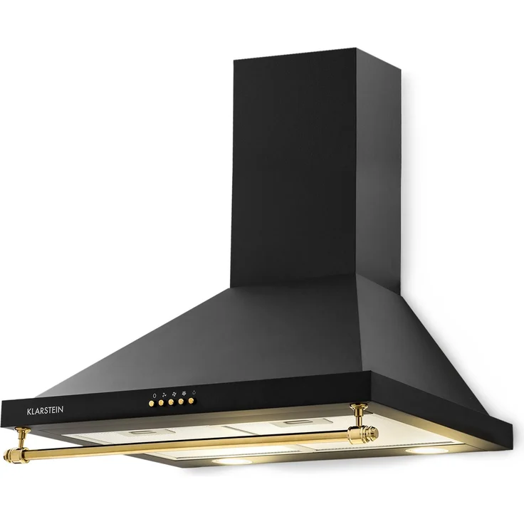 Montblanc 60 Dunstabzugshaube 165W 2x1,5W LED Reling Schwarz – Bild 10