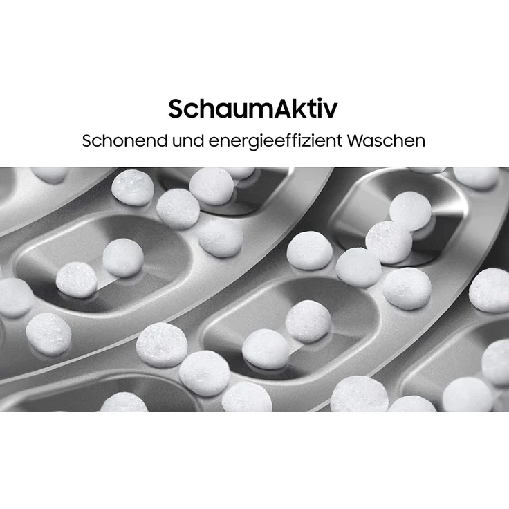 Samsung WW5500T WW80T554ATW-S2, Frontlader-Waschmaschine, B, Fassungsvermögen 8 kg, Standgerät, Breite 60 cm, Mengenautomatik, Drehzahlreduzierung – Bild 9