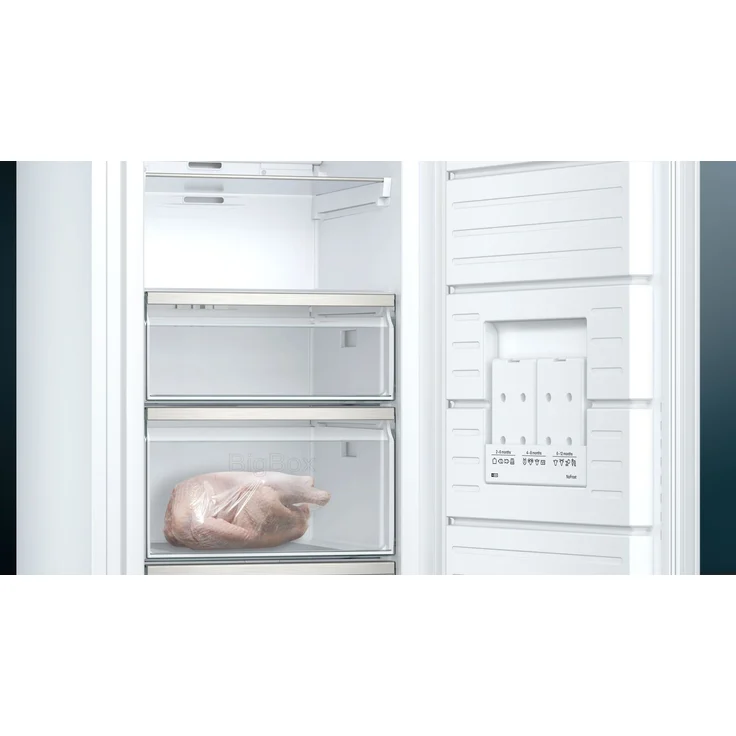 Siemens GS51NUWDP Gefrierschrank, freistehend, weiß, NoFrost, LED, Breite 70 cm, Energieklasse D – Bild 10