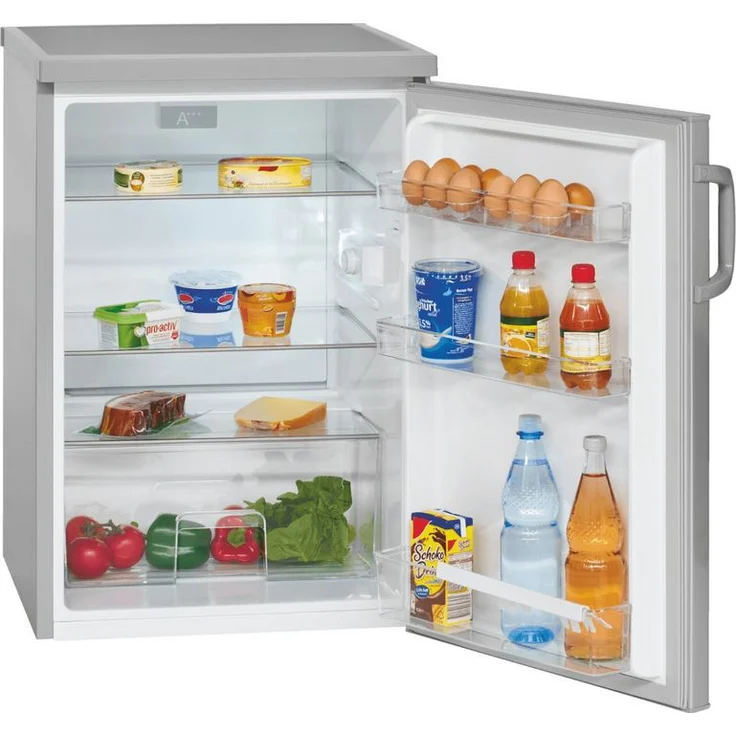Bomann VS 2195 Kühlschrank, freistehend, Inoxlook, Breite 56 cm, Energieklasse D – Bild 2