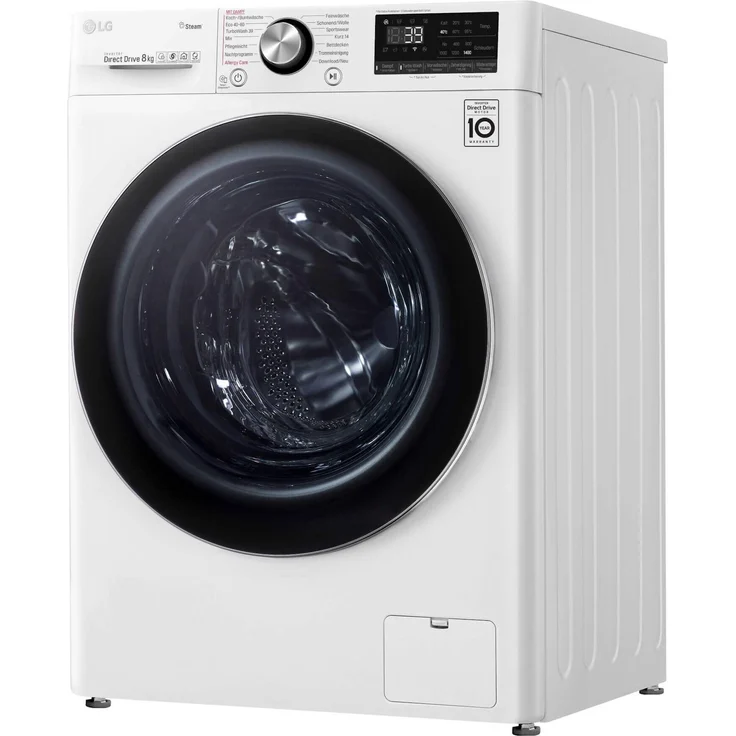 LG F4WV908P2E, Frontlader-Waschmaschine, C, Fassungsvermögen 8 kg, Standgerät, Breite 60 cm, Mengenautomatik, Restlaufzeitanzeige – Bild 2
