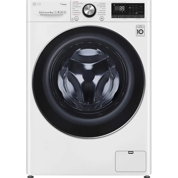 LG F4WV908P2E, Frontlader-Waschmaschine, C, Fassungsvermögen 8 kg, Standgerät, Breite 60 cm, Mengenautomatik, Restlaufzeitanzeige – Bild 6