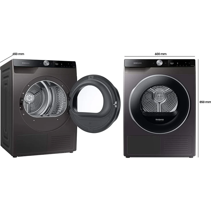 Samsung DV80T6220LXS2, Wärmepumpentrockner, A+++, Fassungsvermögen 8 kg, Standgerät, Breite 67 cm, WLAN, Reversierautomatik – Bild 5