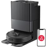 roborock Qrevo Master Saugroboter mit Wischfunktion&Hebarem Wischmopp, FlexiArm Design™, HyperForce® Saugkraft von 10.000 Pa Schwarz