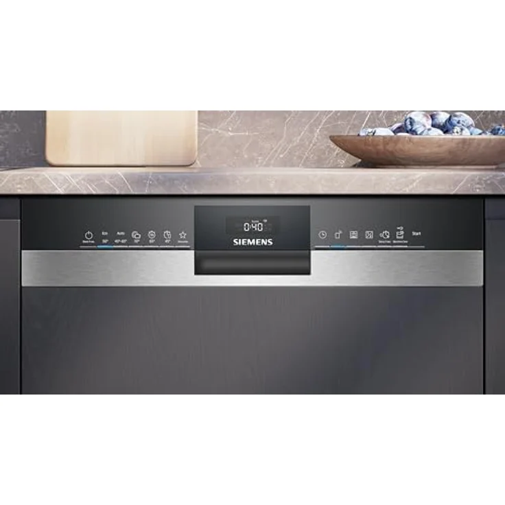 Siemens SN53ES06VE Smarter Geschirrspüler, Teilintegrierte Spülmaschine, 60 cm, WiFi-fähig, varioSpeed Plus, autoOpen dry, varioFlex-Korb, programmDownload – Bild 3