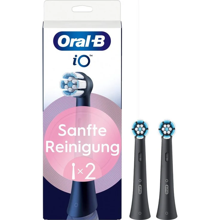 Oral-B Aufsteckbürsten Oral-B iO Sanfte Reinigung, fortschrittliche Plaque-Entfernung, für empfindliches Zahnfleisch, 2er Pack – Bild 1
