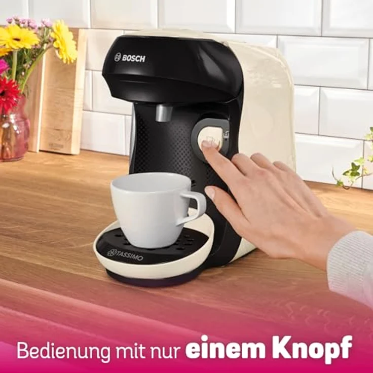 TASSIMO Kapselmaschine TAS107E, Crema Farbgebung, 1400W Leistung – Bild 5
