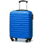 WITTCHEN A-line II Kabinengepäck Kabinenkoffer Handgepäck Rollkoffer Reisekoffer Bordkoffer Hartschale ABS Größe S in Blau