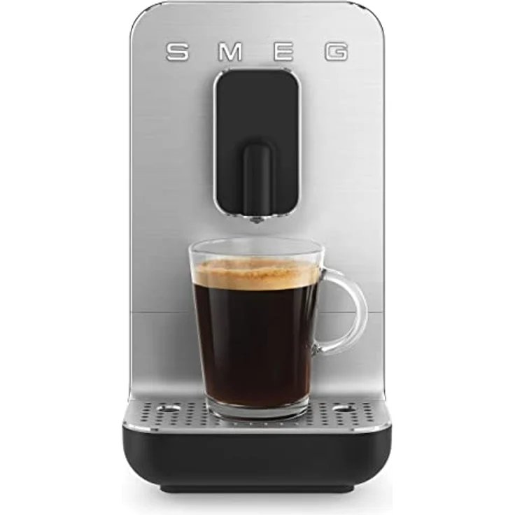 Smeg BCC01 Kaffeevollautomat 50s Style, 1,4 l Wassertank, mit integriertem Mahlwerk, matt weiß – Bild 4