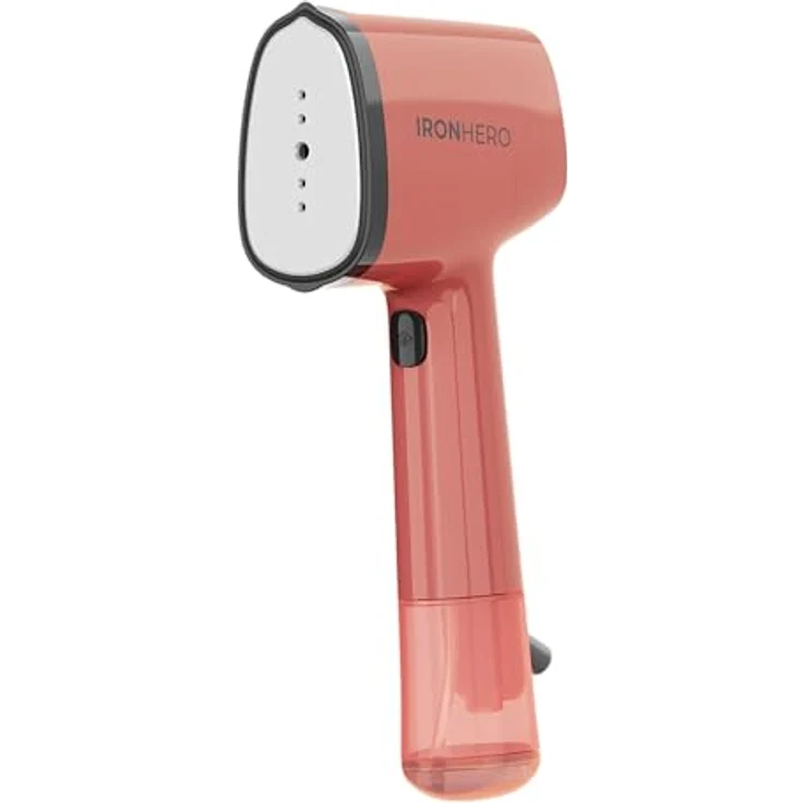 Cecotec IronHero V-1500 Essential Red, Vertikales Bügeleisen mit 1500 W, Keramiksohle, kontinuierlicher Dampf 25 g/min, schnelles Aufheizen, desinfiziert und reinigt Kleidung – Bild 2