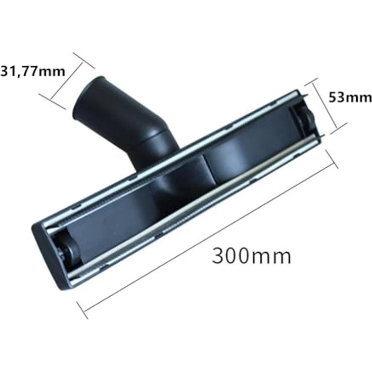 BAYLI Bodendüse Wasser Saugdüse 32 mm mit 2 Gummilippen für Nasssauger – Effektives, schwarz – Bild 2