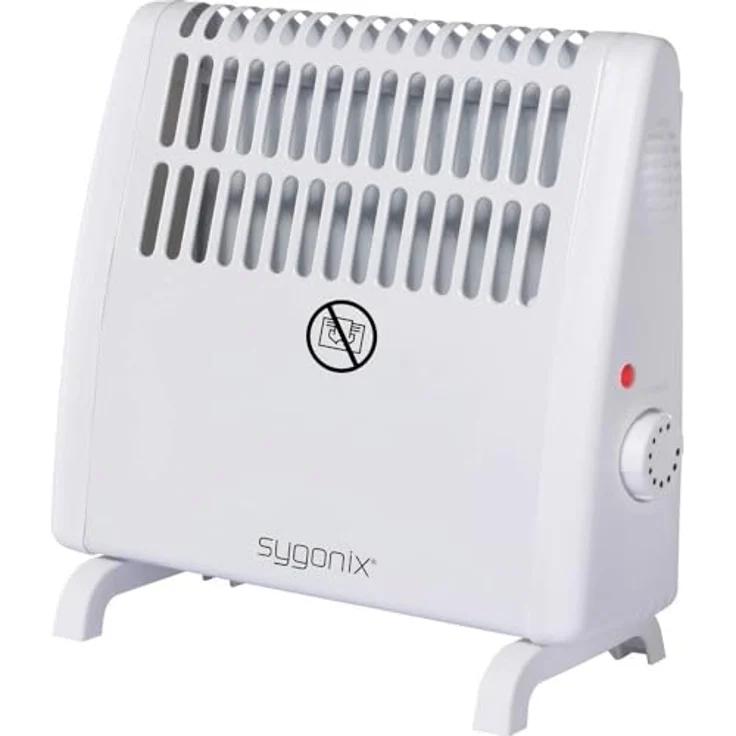 Sygonix SY-6771238 Frostschutzwächter 450 W, 500 W, Thermostat-Steuerung, Überhitzungsschutz, Weiß – Bild 1