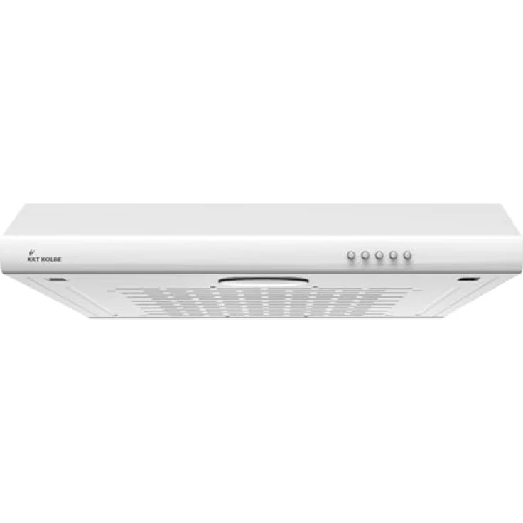 KKT KOLBE Dunstabzugshaube 60 cm | Unterbauhaube | Druckknopf Bedienung | LED-Beleuchtung | Abluft Umluft | 3 Leistungsstufen | Weiß | UBH600W – Bild 1