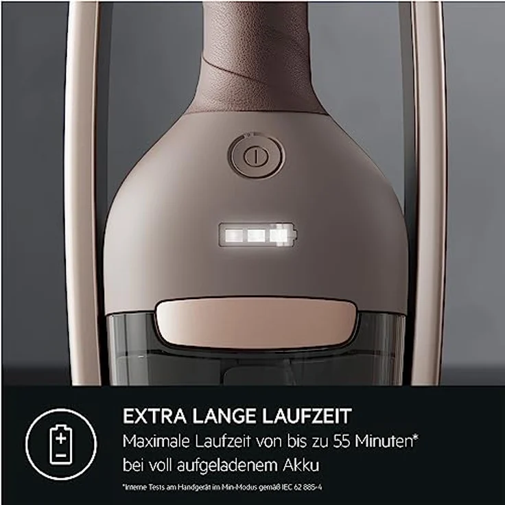 AEG CLEAN 6000 AS62A252XN Akku Staubsauger kabellos/stielstaubsauger beutellos/leise/handstaubsauger akku / 55 min Laufzeit/Hartboden / 2in1 / Tierhaare/Hund/Katze/Teppich/Auto/braun – Bild 4