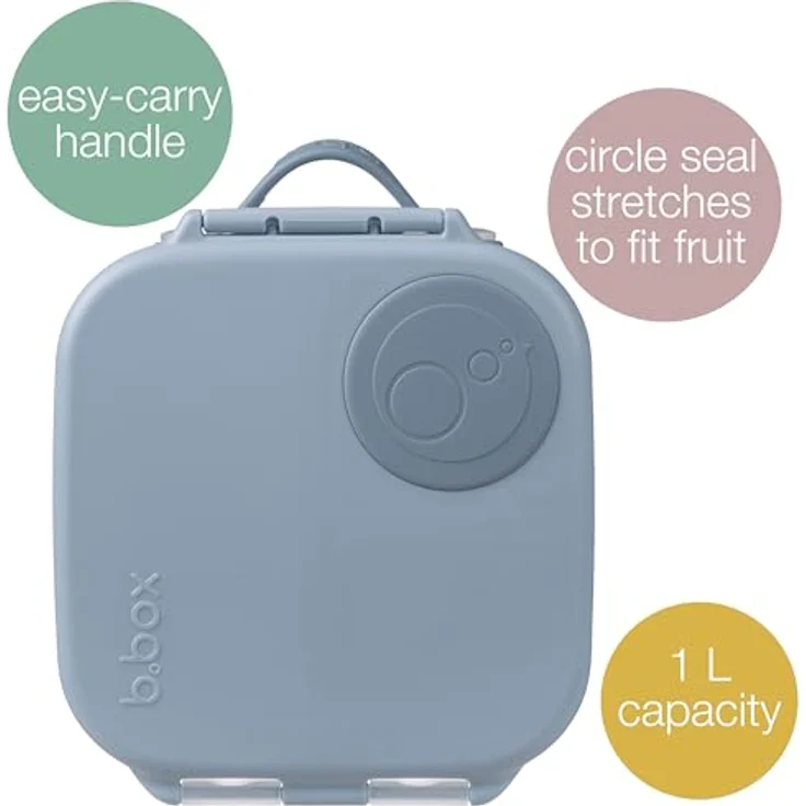 B.Box Mini Chill Out, Lunchbox mit Fächern und Silikondichtung, blau – Bild 3