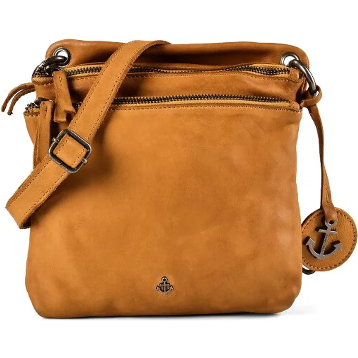 Harbour 2nd Anchor Love Adara Umhängetasche, 100% Leder, beige, 20 cm x 6 cm x 20 cm