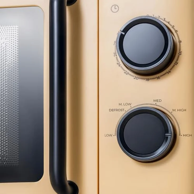 Cecotec Proclean 3010, Mikrowelle 1150 W, 20 L, Edelstahl, blau, mit Drehknopf und Auftaumodus – Bild 5