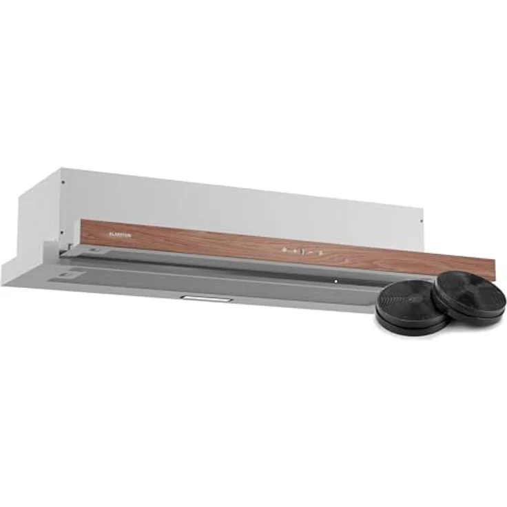 Klarstein ZenFusion Dunstabzugshaube Unterbau, 90cm mit Teleskopabzug, 400m³/h, Energieeffizienzklasse A, Touch-Bedienung, LED-Beleuchtung, Fett- und Aktivkohlefilter, Weiß – Bild 1