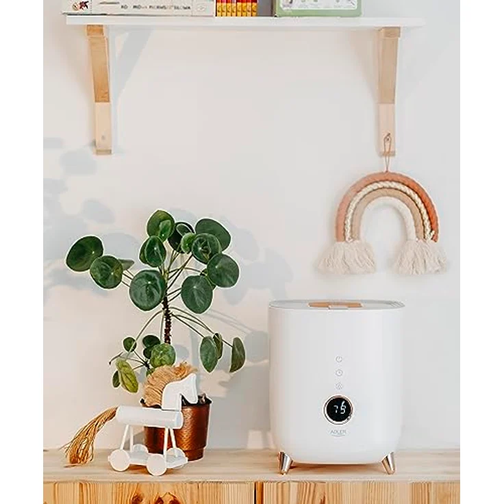 Adler Ad 7972 Ultraschall-Luftbefeuchter, LED-Display, Touch-Tasten, Aromatherapie, 4,0 Liter - Durchsichtig – Bild 9