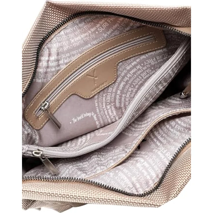 SURI FREY Suri Sports Marry Crossover Bag, Umhängetasche in Cream, mit 2 Zipperfächern und abnehmbarem Schulterriemen – Bild 4