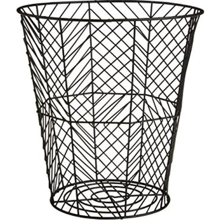 Premier Housewares Vertex Aufbewahrungskorb, Eisen, Schwarz, , 26x26x28