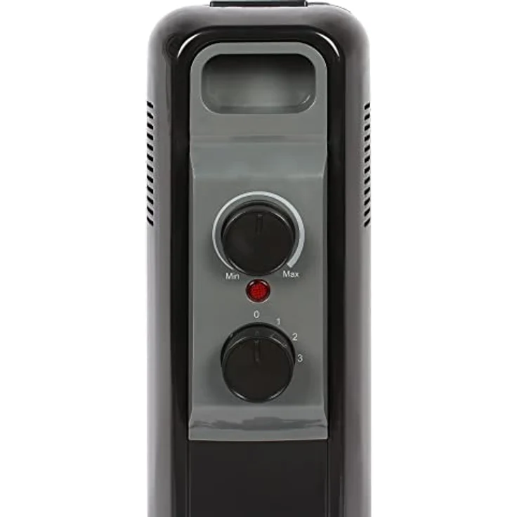 El Fuego® Mobiler Elektro-Ölradiator" | mit 7 Rippen | Farbe: Schwarz | stromsparend | 600/900 / 1500 Watt | Heizung Heizgerät Elektroheizung – Bild 5