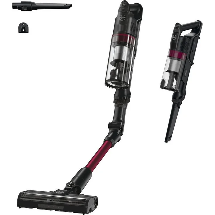 Hoover Akku-Stielstaubsauger Hoover HF1 Plus Akkustaubsauger mit Flex-Rohr, bis zu 45 Minuten Akkulaufzeit, LED-Licht zur Schmutzerkennung