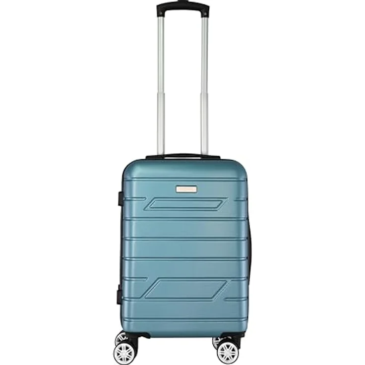 Nowi Bergamo 4 Rollen Kabinentrolley 56 cm, (37.40 l, S) in stilvollem Design, schwarz – Bild 4