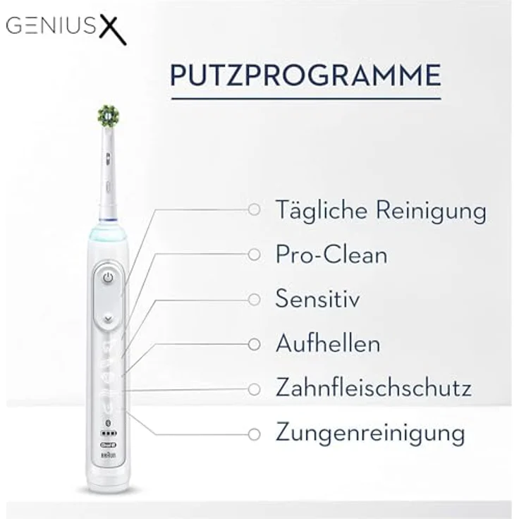 Oral-B Oral-B Genius X Elektrische Zahnbürste, weiß – Bild 5