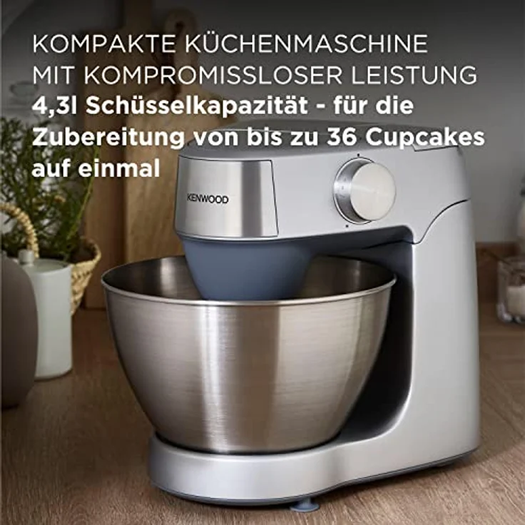 Kenwood Prospero+ KHC29.J0SI Küchenmaschine, Mixer aus Glas 1,5 l, Lebensmittelprozessor 1,4 l und drei Scheiben, Zitruspresse, silber – Bild 2