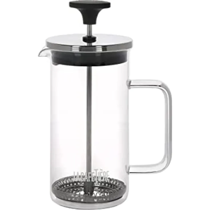 La Cafetiere Cafetière LCGLCAFE3CP, Ganzglas-Kaffeemaschine, transparent