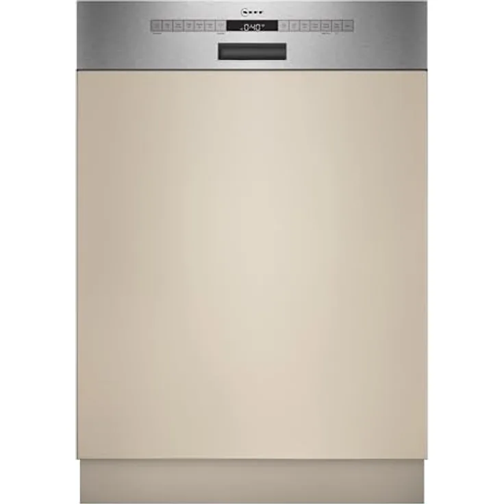 NEFF S145ECS15E, Integrierbarer Geschirrspüler, 60 cm, gebürsteter Stahl, Energielabel A