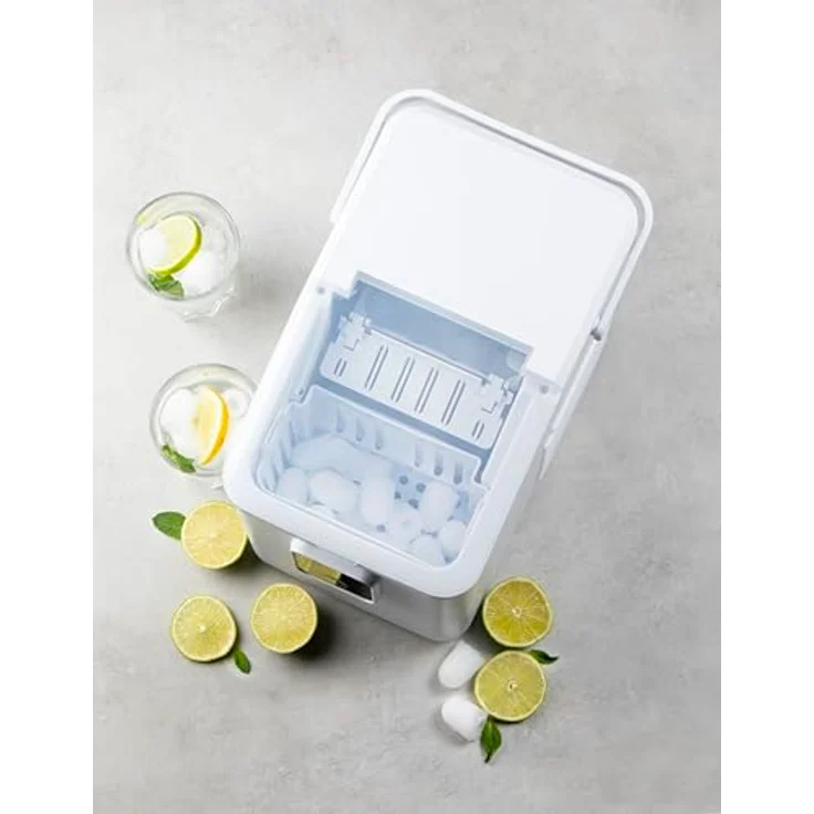 DOMO DO9292IB Eiswürfelmaschine, 0.8L, 12kg in 24Std. mit Selbstreinigungsprogramm und herausnehmbarem Korb – Bild 5