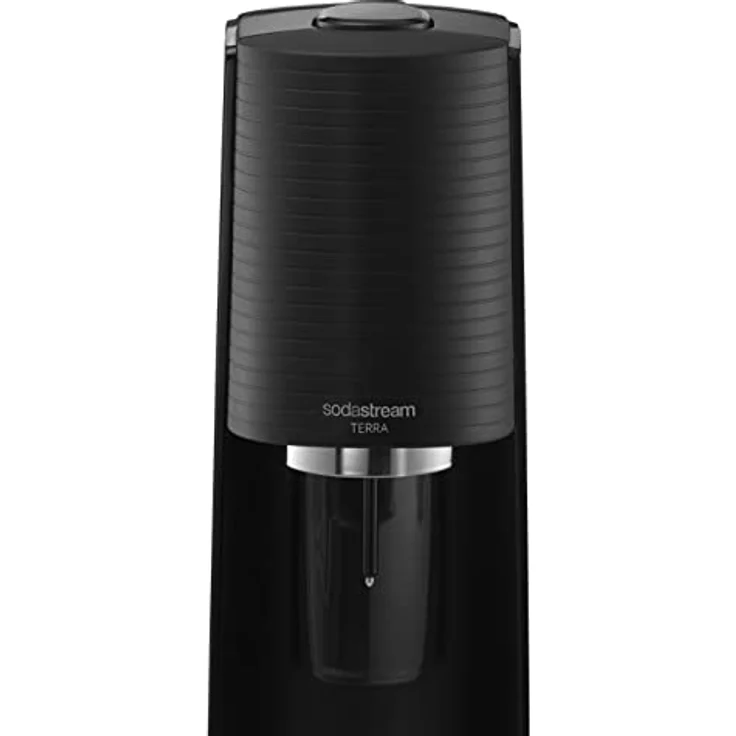 SodaStream Wassersprudler TERRA Promopack mit CO2-Zylinder und spülmaschinenfeste Kunststoff-Flasche, Schwarz, Höhe 44cm – Bild 3