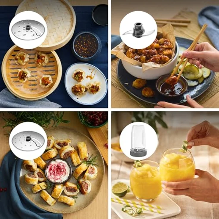 KENWOOD FDP23.380GR Multipro Go Küchenmaschine, 900W, 1,3 l Behälter, Grün, für Smoothies, Schneiden, Reiben, Pürieren und Teig Kneten – Bild 6