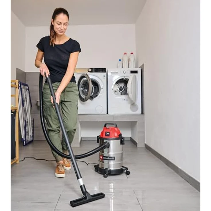 Einhell TC-VC 3055 SA, Nass-Trockensauger mit 900 W, 30 l Edelstahlbehälter und automatischer Gerätesteckdose – Bild 4