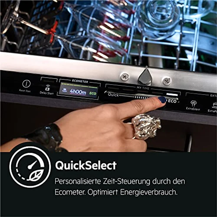 AEG FSE76738P Vollintegrierter-Geschirrspüler / Serie 7000 mit GlassCare / 60cm / WLAN-fähig / AirDry - perfekte Trocknungsergebnisse / A / energiesparend / Display / Startzeitvorwahl / extra leise – Bild 5