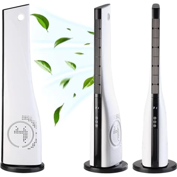 Tronitechnik® Turmventilator TUV05, 88 cm Standventilator mit Oszillation, Timer und 3 Stufen, leise und platzsparend für Schlafzimmer, Büro und Wohnzimmer, 50 W – Bild 2