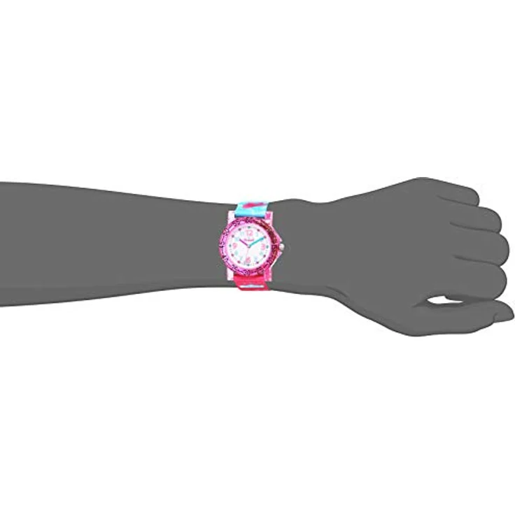 SCOUT Mädchen Quarz Armbanduhr mit Textilband - Wasserdicht 5 ATM, Edelstahlboden – Bild 2