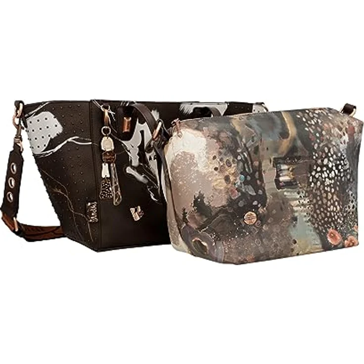 Anekke Shopper Nature Edition, Polyurethan mit Reißverschlussfach und herausnehmbarer Innentasche, bunt – Bild 9