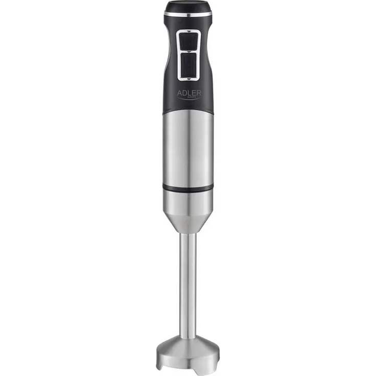 Adler Stabmixer AD 4628 Stabmixer mit Turbo- und Ice-Crushing-Funktion, schwarz und silber